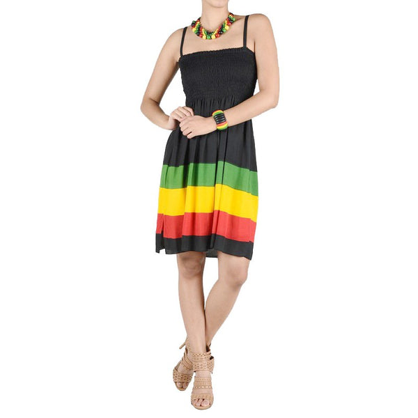 Rasta Midi Dress Lexie Starr Style Rasta Midi Dress Lexie Starr Style