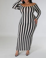 Plus Size Off the Shoulder Lavonia Maxi Dress