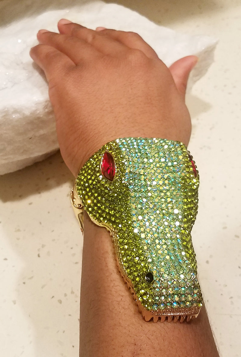 Exotic Austrian Crystal Alligator Crocodile Bracelet