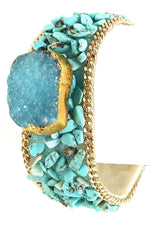 Brazalete de banda con astillas de piedra