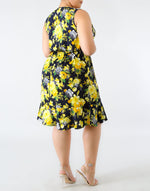 Plus Size Sunny Day Surplice Mini Dress