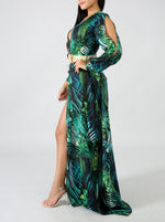Vestido largo sexy pin