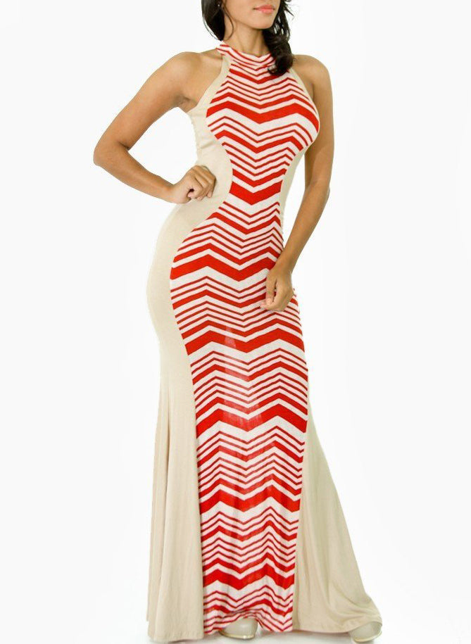 Striped Maxi Dress