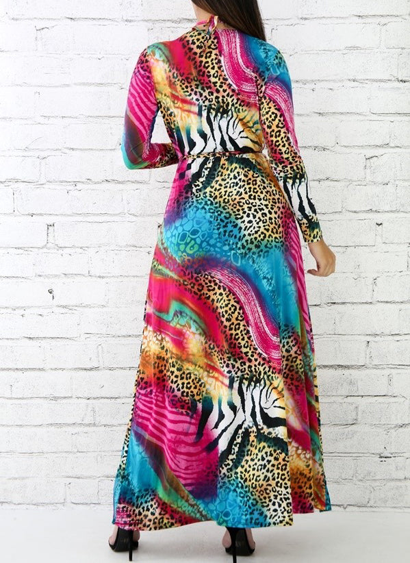 Leopard Dye Robe Set