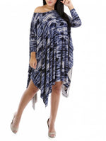 Jersey Knit Poncho Dress