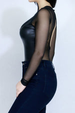 Leather Keyhole Bodysuit