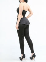 Peplum Cut Out Jumpsuit