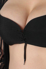Black Strapless Backless Invisible Bra