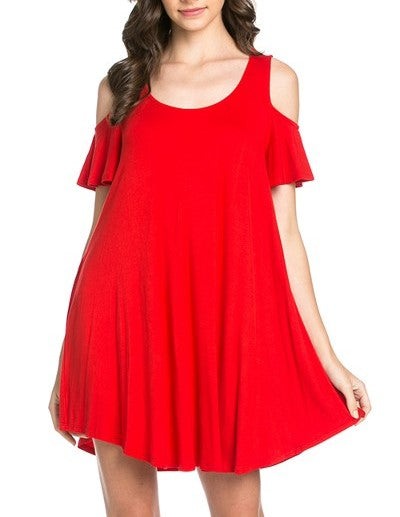 Cold Shoulder Jersey Dress Lexie Starr Style Cold Shoulder Jersey Dress Lexie Starr Style