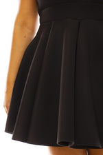 Plus Size Black Skater Dress