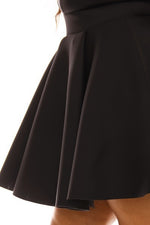 Plus Size Black Skater Dress