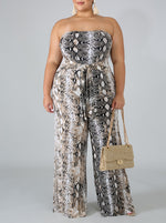 Plus Size Sassy Tube Jumpsuit