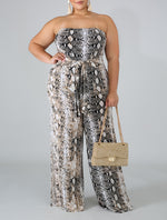Plus Size Sassy Tube Jumpsuit