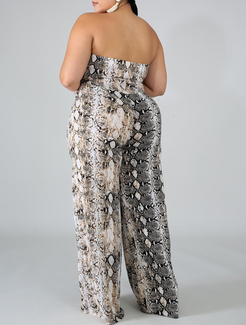 Plus Size Sassy Tube Jumpsuit