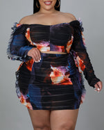 Conjunto falda Eternal Light talla grande 