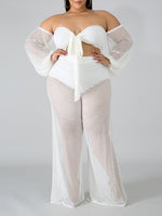 Mono de tubo Sassy de talla grande