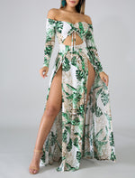 Palms Slit Maxi Dress