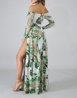 Palms Slit Maxi Dress