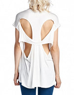 High Low Cut Out Back Shirt