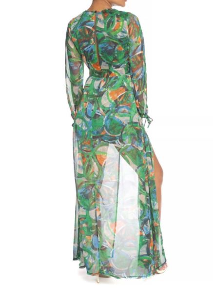 Abstract Print Maxi Romper