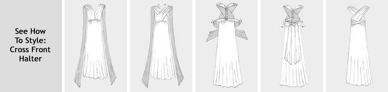 Vestido maxi convertible estilo verde oliva