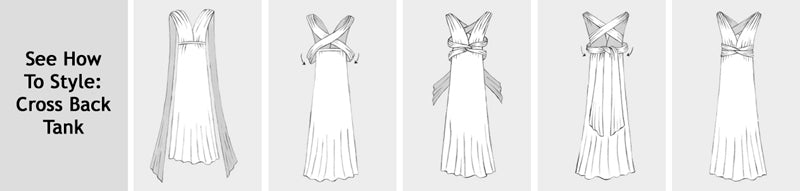 Light Navy Multi Style Convertible Maxi Dress