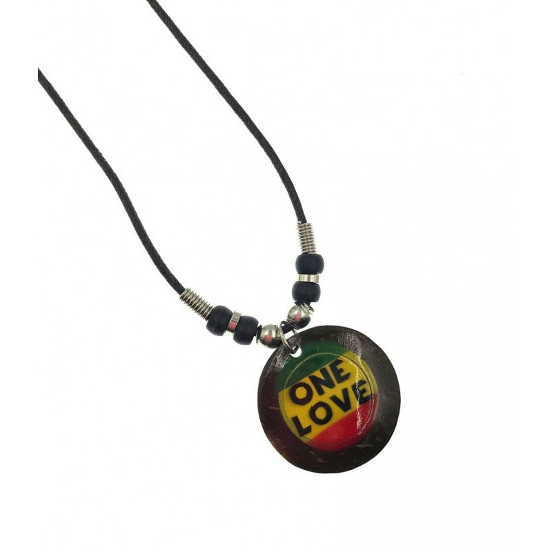 One Love Rasta Pendant Necklace